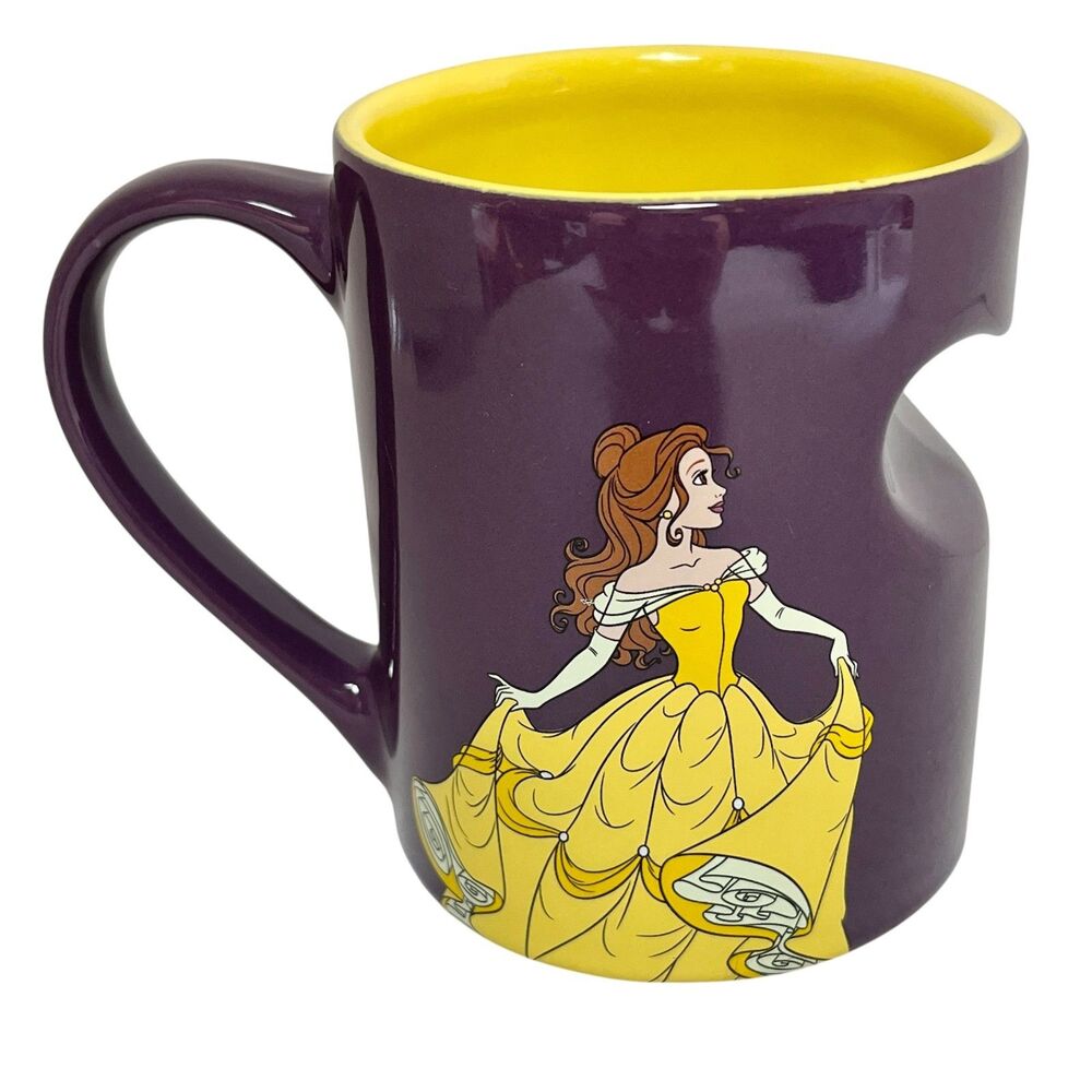 Vintage Disney Parks Princess Belle Coffee Mug Cup Beauty and the Beast Ceramic